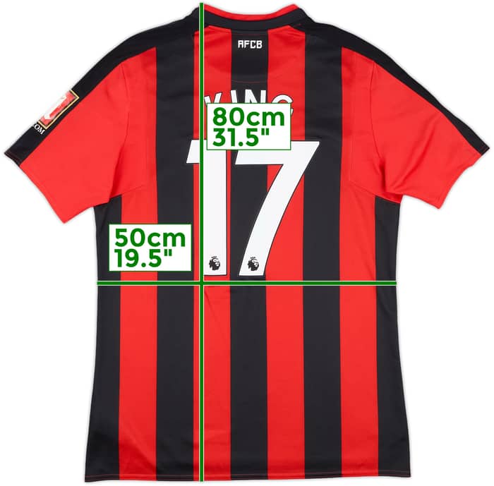 2017-18 Bournemouth Match Issue Home Shirt King #17