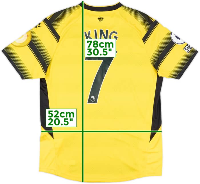 2021-22 Watford Match Issue Home Shirt King #7