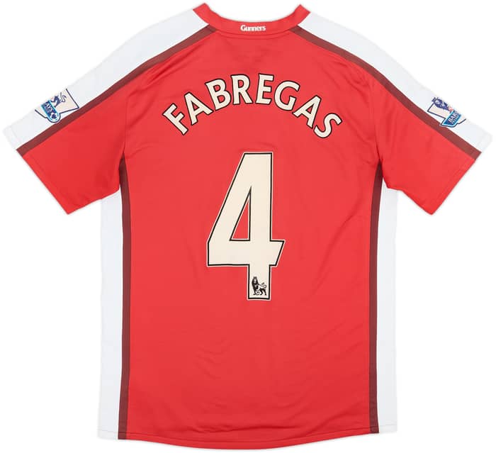 2008-10 Arsenal Camiseta de local Fabregas #4 - 6/10 - (M)