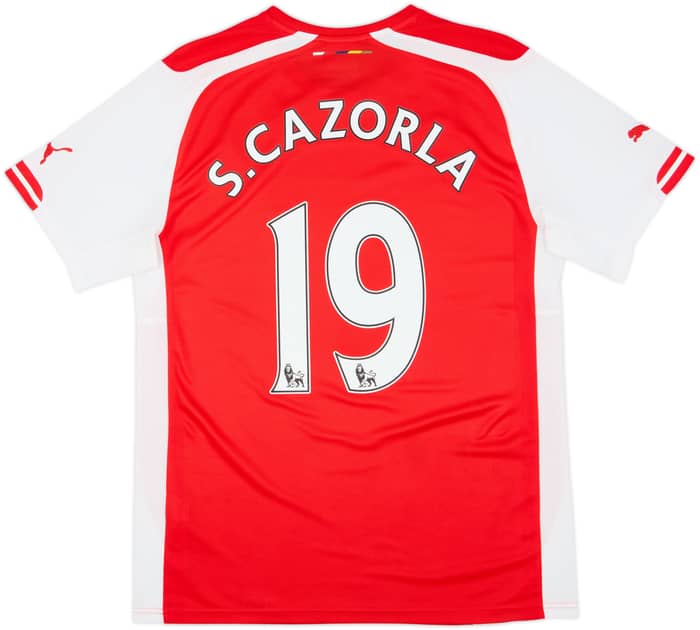 2014-15 Arsenal Home Shirt S.Cazorla #19 - 9/10 - (M)