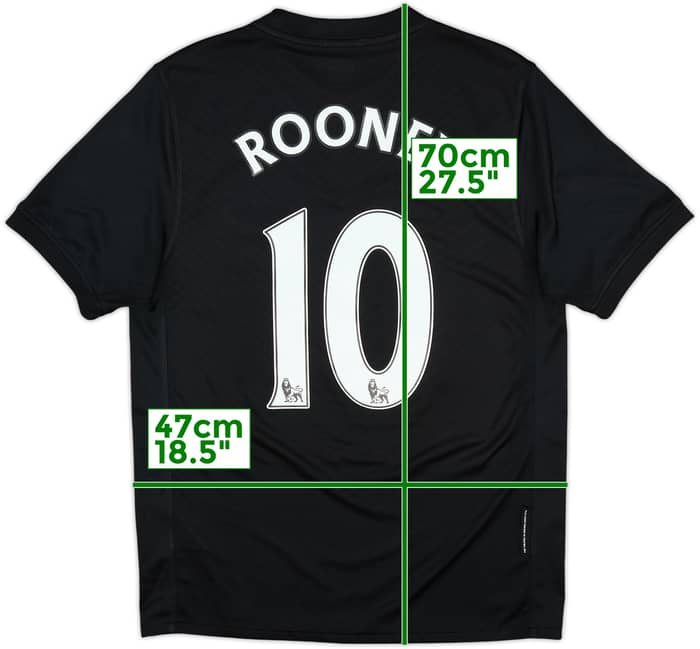 Camiseta de visitante del Manchester United 2009-10 Rooney #10 - 10/10 - (S)