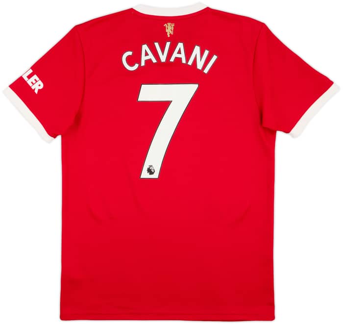 2021-22 Manchester United Home Shirt Cavani #7 - 8/10 - (M)