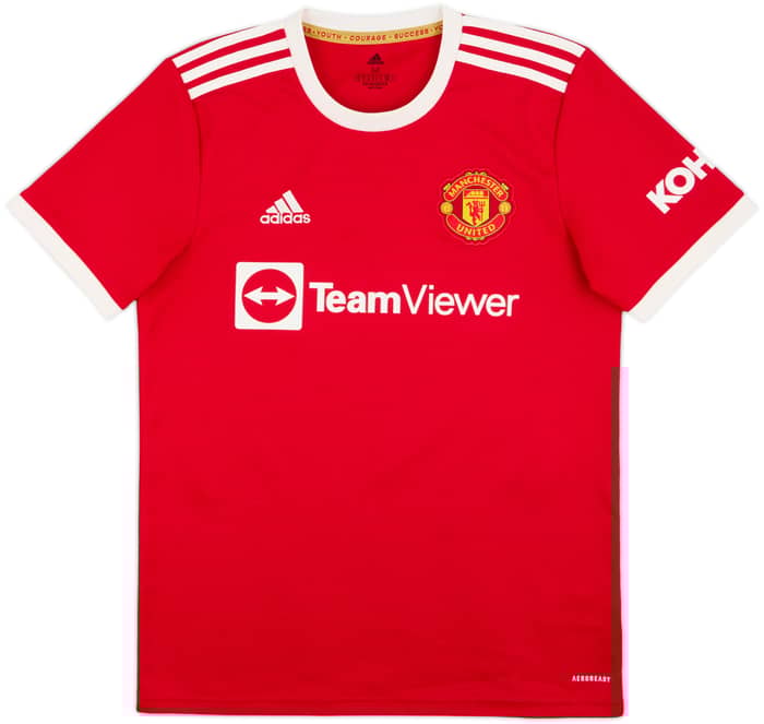 2021-22 Manchester United Home Shirt Cavani #7 - 8/10 - (M)