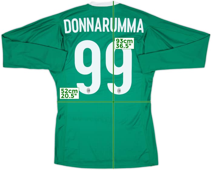2017-18 AC Milan Player Issue GK Shirt Donnarumma #99 - 9/10 - (S)