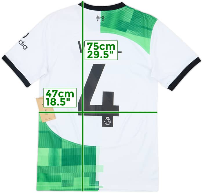 2023-24 Liverpool Away Shirt Virgil #4 (S)