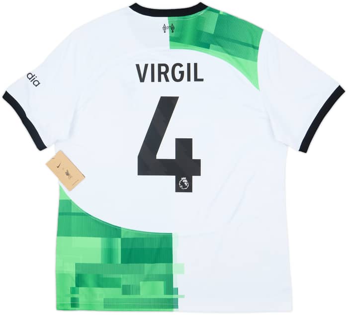 2023-24 Liverpool Away Shirt Virgil #4 (XL)