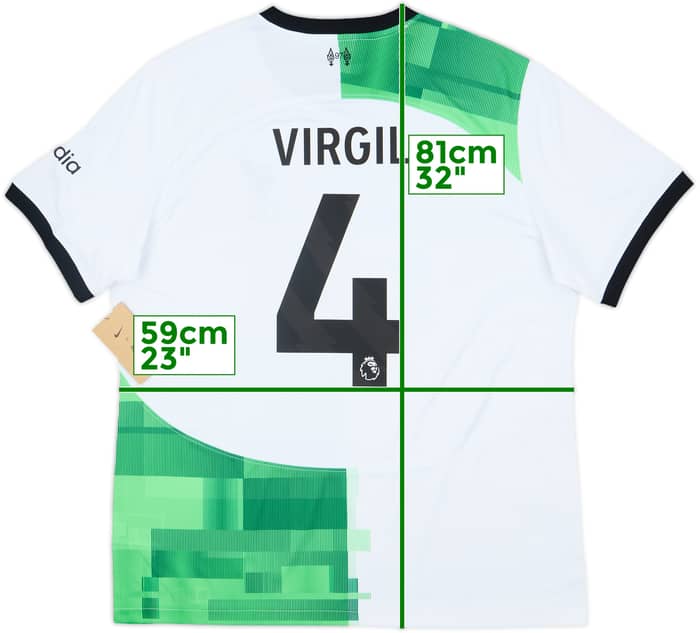 2023-24 Liverpool Away Shirt Virgil #4 (XL)