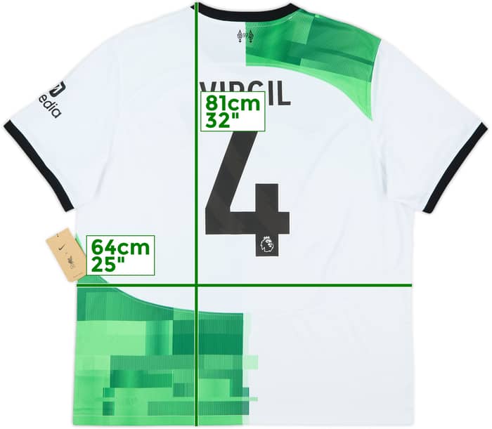 2023-24 Liverpool Away Shirt Virgil #4 (XXL)