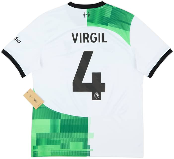 2023-24 Liverpool Away Shirt Virgil #4 (L)