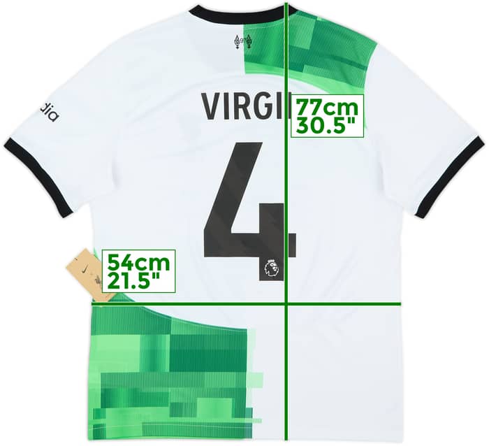 2023-24 Liverpool Away Shirt Virgil #4 (L)