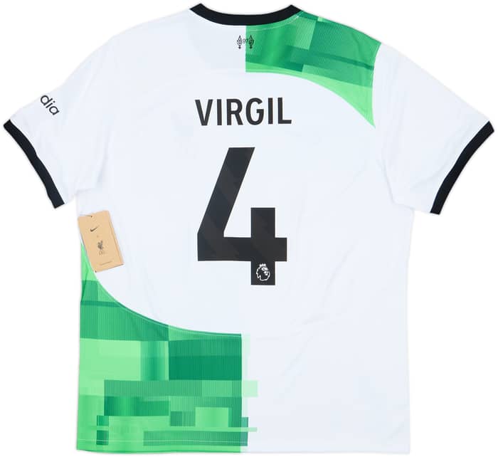 2023-24 Liverpool Away Shirt Virgil #4 (XL)