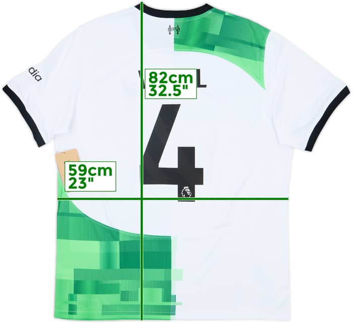 2023-24 Liverpool Away Shirt Virgil #4 (XL)