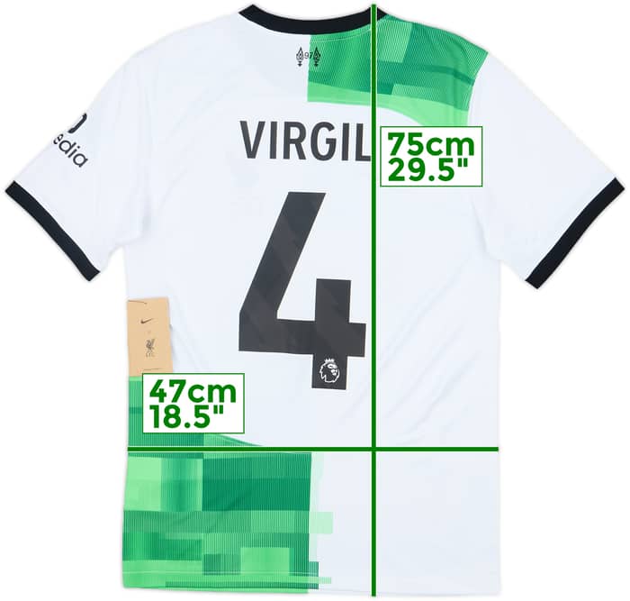 2023-24 Liverpool Away Shirt Virgil #4 (S)