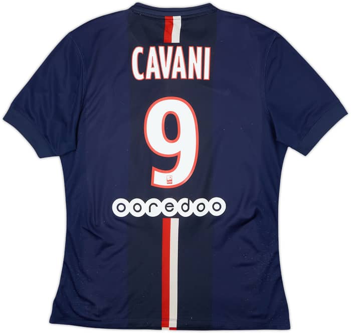 2014-15 Paris Saint-Germain Player Issue Home Shirt Cavani #9 - 6/10 - (M)