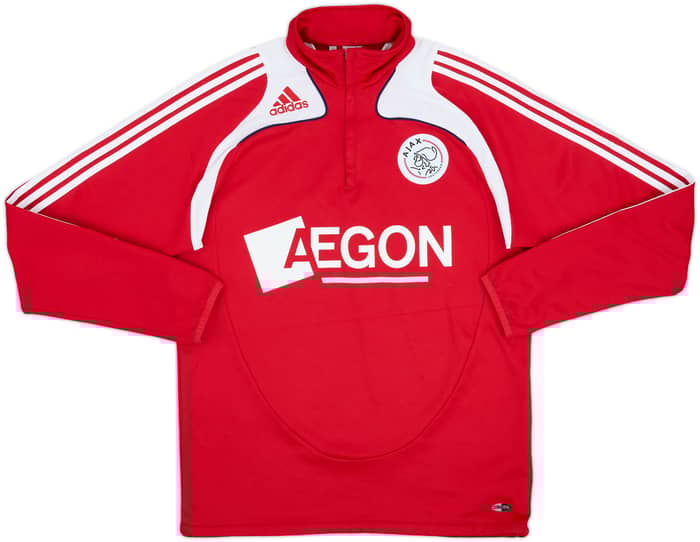 2009-10 Ajax adidas 1/4 Zip Drill Top - 8/10 - (L)