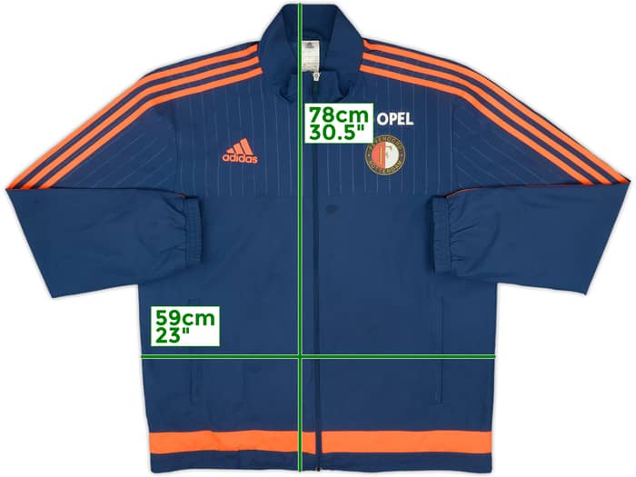 2015-16 Feyenoord adidas Track Jacket - 8/10 - (L)