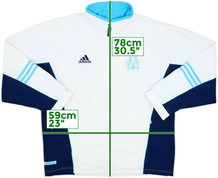 1999-00 Marseille adidas Track Jacket - 8/10 - (M)