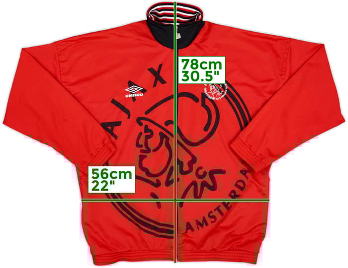 1995-96 Ajax Umbro Track Jacket - 8/10 - (S)