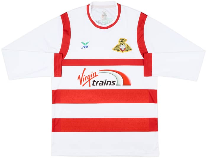 2017-18 Doncaster Rovers Home L/S Shirt - 6/10 - (M)