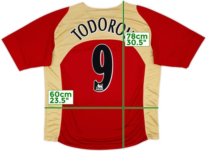 2005-06 Portsmouth Away Shirt Todorov #9 - 8/10 - (XL)