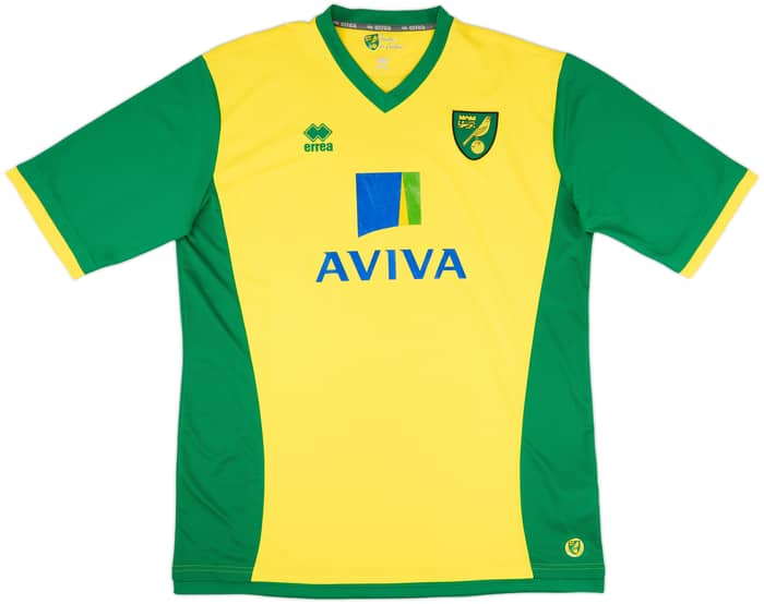 2013-14 Norwich Home Shirt Jonas #15 - 6/10 - (6XL)
