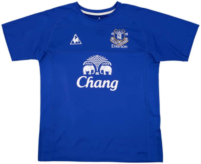 2010-11 Everton Home Shirt Baines #3 - 8/10 - (L)