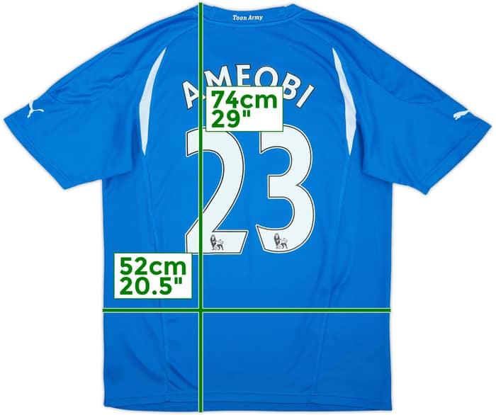 Camiseta de visitante del Newcastle 2010-11 Ameobi #23 - 9/10 - (M)