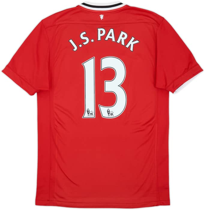 2011-12 Manchester United Home Shirt J.S.Park #13 - 6/10 - (M)