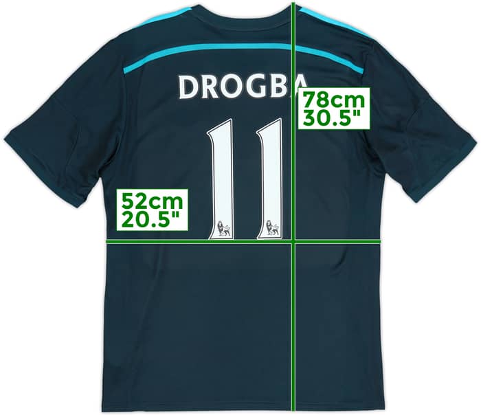 2014-15 Chelsea Third Shirt Drogba #11 - 5/10 - (XL)