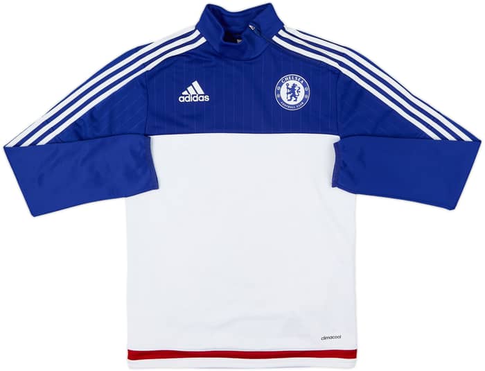 2015-16 Chelsea adidas 1/4 Zip Sweat Top - 6/10 - (XS)