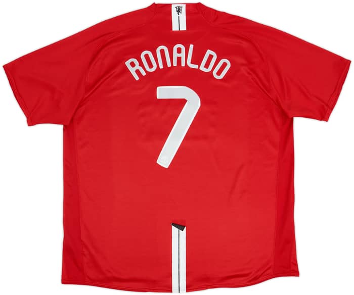 2007-09 Manchester United Home Shirt Ronaldo #7 - 9/10 - (3XL)