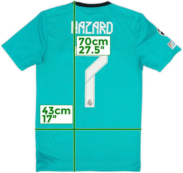 Camiseta de la tercera equipación del Real Madrid 2021-22 Hazard #7 - 7/10 - (XS)