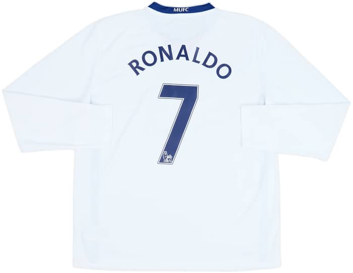 2008-10 Manchester United Away L/S Shirt Ronaldo #7 - 6/10 - (L)