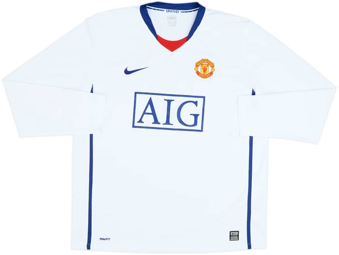 2008-10 Manchester United Away L/S Shirt Ronaldo #7 - 6/10 - (L)