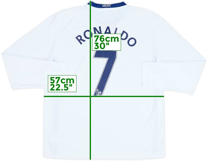 2008-10 Manchester United Away L/S Shirt Ronaldo #7 - 6/10 - (L)