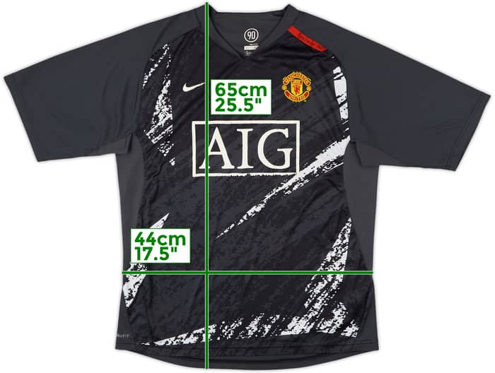 2007-08 Manchester United Nike Training Shirt - 7/10 - (M)