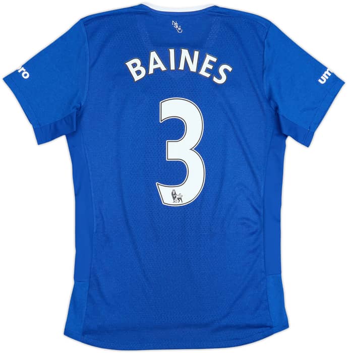 2015-16 Everton Home Shirt Baines #3 - 8/10 - (S)