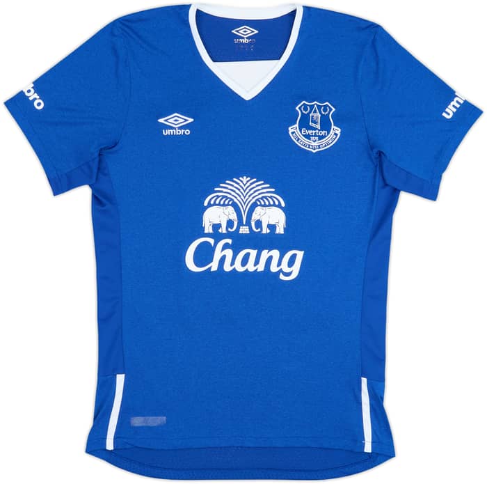 2015-16 Everton Home Shirt Baines #3 - 8/10 - (S)