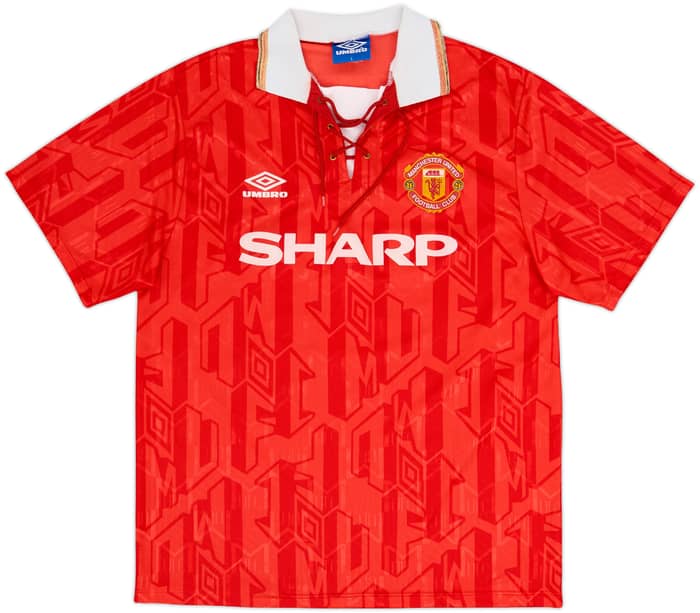 1992-94 Manchester United Home Shirt Cantona #7 - 5/10 - (L)