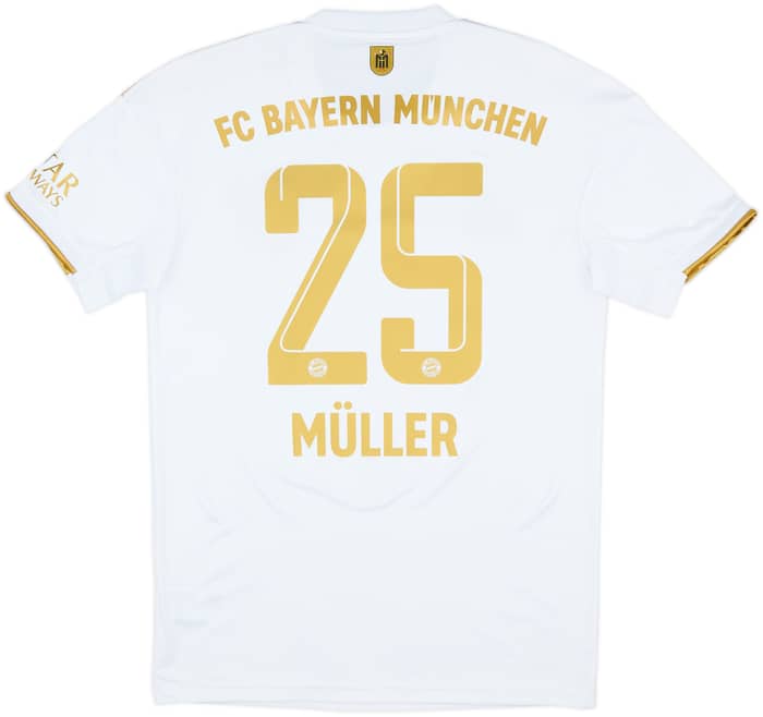 2022-23 Bayern Munich Away Shirt Muller #25 - 9/10 - (S)