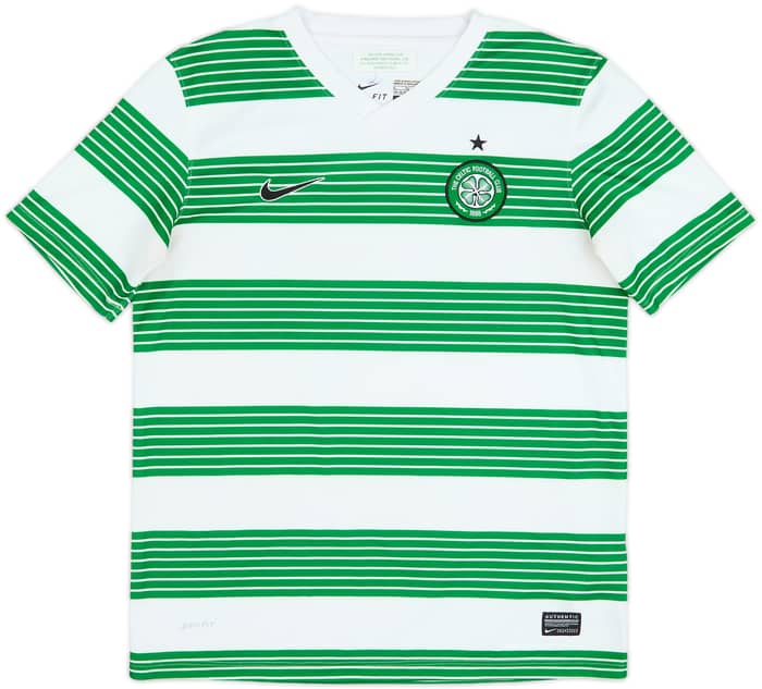 2013-15 Celtic Home Shirt Virgil #5 - 8/10 - (XL.Boys)