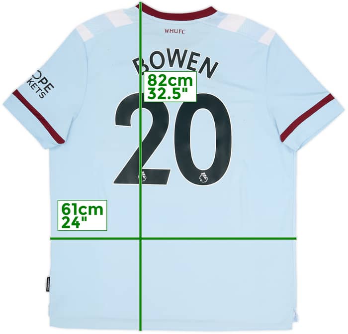 2021-22 West Ham Away Shirt Bowen #20 - 6/10 - (XXL)