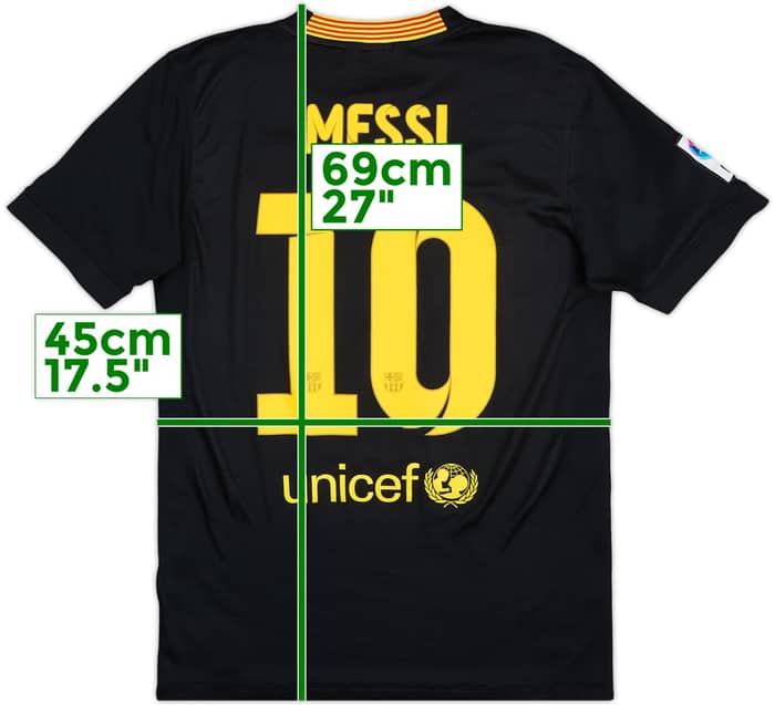 2013-14 Barcelona Third Shirt Messi #10 - 6/10 - (S)