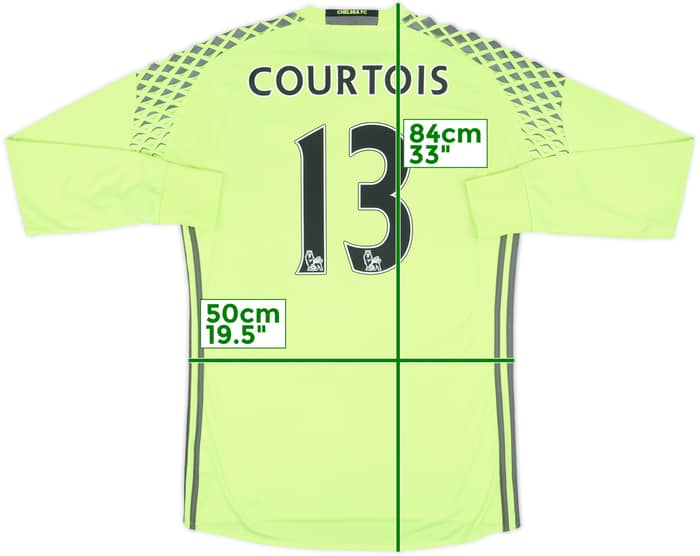 2016-17 Chelsea GK Shirt Courtois #13 - 8/10 - (M)