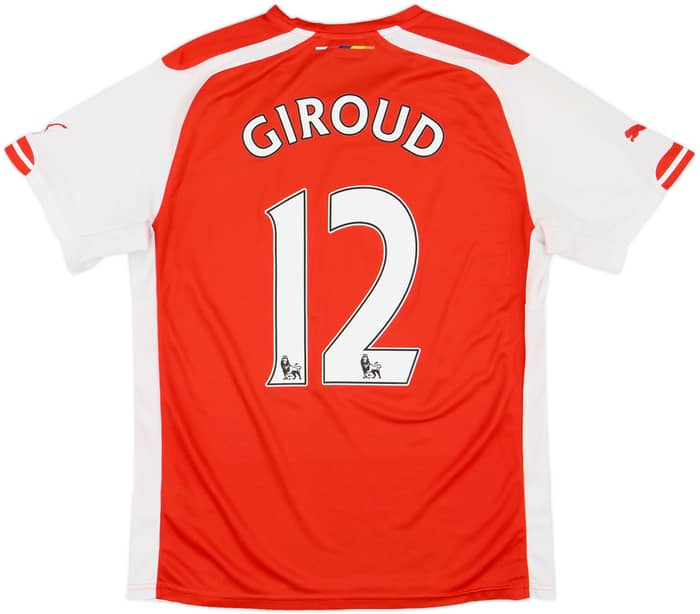 2014-15 Arsenal Home Shirt Giroud #12 - 7/10 - (M)