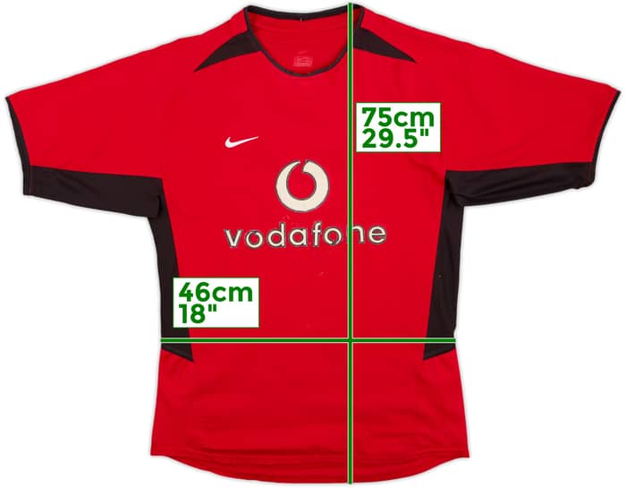 2002-04 Manchester United Home Shirt - 4/10 - (M)