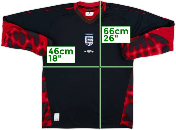 2004-06 England GK Shirt - 7/10 - (XL.Boys)