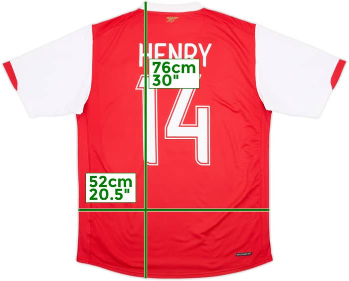 2006-08 Arsenal Home Shirt Henry #14 - 5/10 - (M)