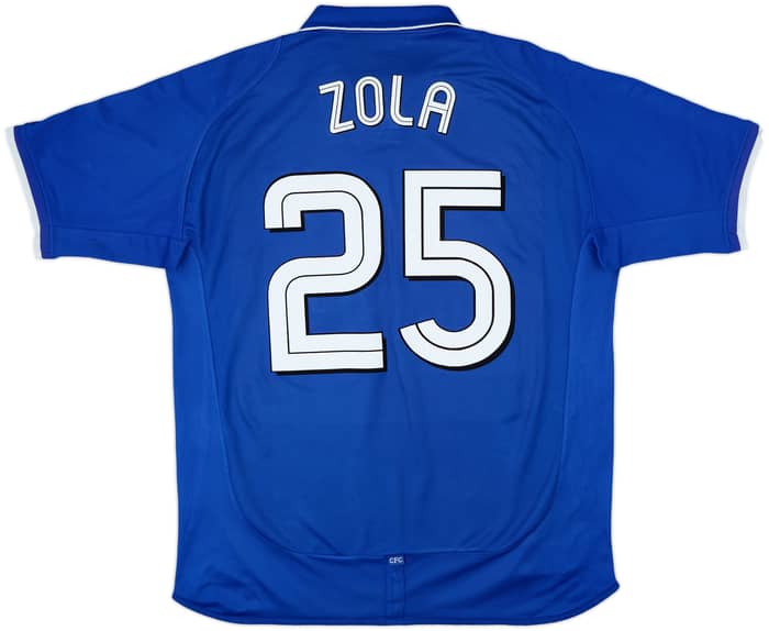 2001-03 Chelsea Home Shirt Zola #25 - 6/10 - (L)