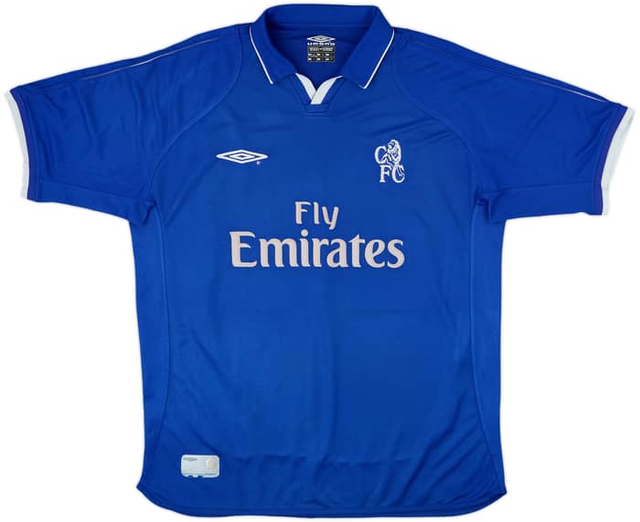 2001-03 Chelsea Home Shirt Zola #25 - 6/10 - (L)